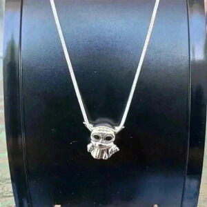 Star Wars baby YODA  silver necklace